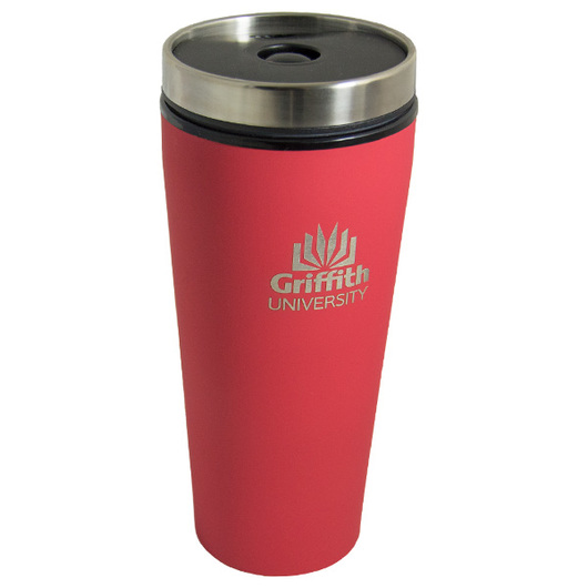 Coloured Schumacher Travel Mugs red